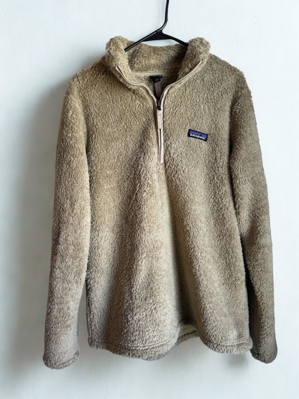 Patagonia Women’s Tan Fleece Quarter-Zip Pullover